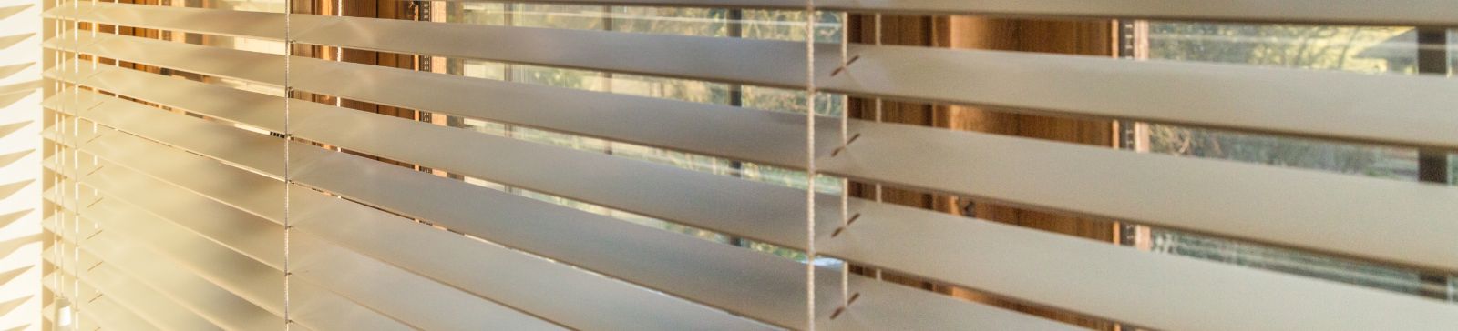 Faux wood blinds